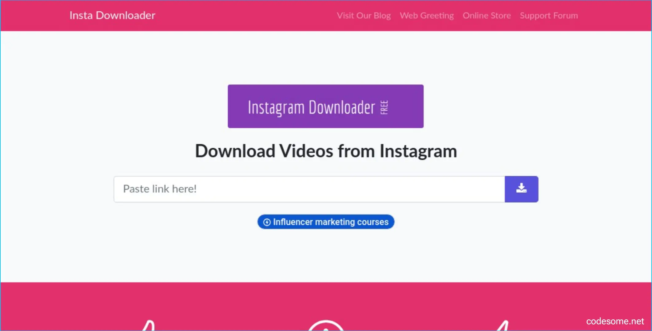 Instagram Video Downloader PHP Script 2.3