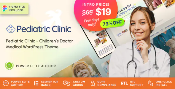 Pediatric Clinic v1.0.1 - Children’s & Family Doctor Medical WordPress Theme