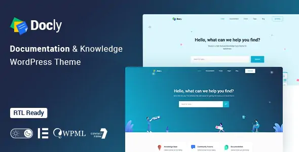 Docly v2.3.2 - Documentation And Knowledge Base WordPress Theme with bbPress Helpdesk Forum